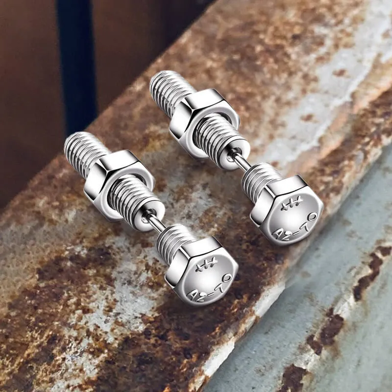 Hex Bolt Stainless Steel Screw Stud Earrings sold by GTHIC product image thumbnail 3