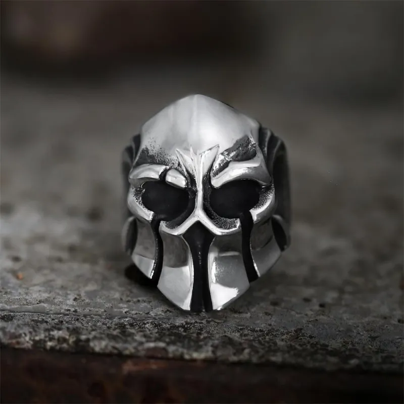 GTHIC Sparta Stainless Steel Skull Ring sold by GTHIC