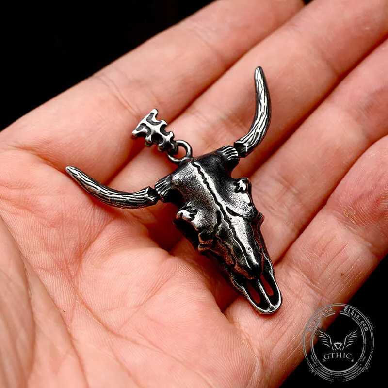 Bull Skull Head Stainless Steel Pendant sold by GTHIC product image thumbnail 3