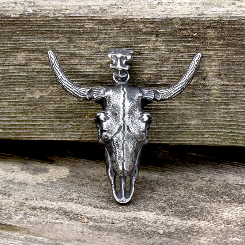 Bull Skull Head Stainless Steel Pendant sold by GTHIC