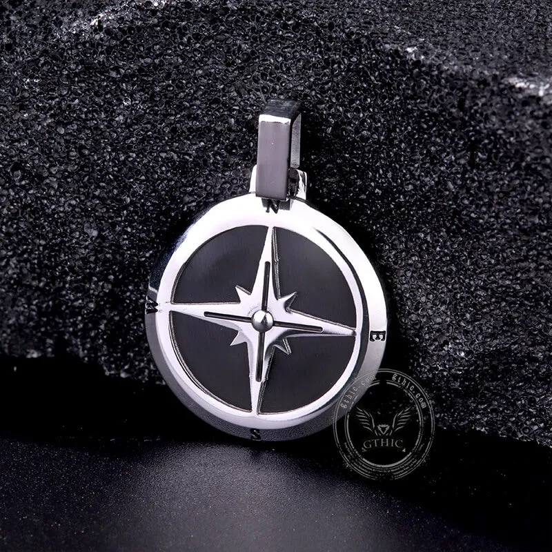 Simple Compass Design Stainless Steel Pendant sold by GTHIC product image thumbnail 3