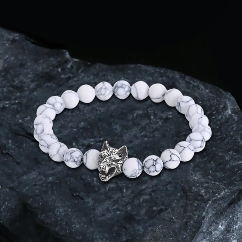 Howling Wolf Turquoise Bead Bracelet sold by GTHIC product image thumbnail 5