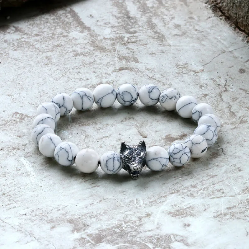 Howling Wolf Turquoise Bead Bracelet sold by GTHIC