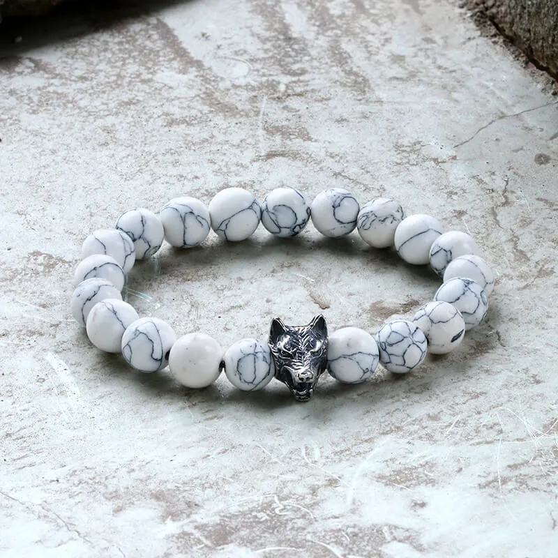 Howling Wolf Turquoise Bead Bracelet sold by GTHIC