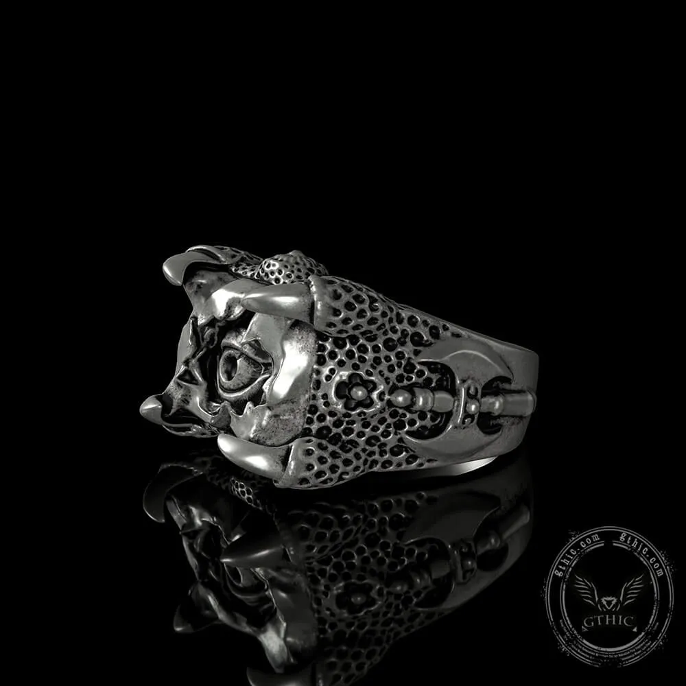 Dragon Claw Evil Eye Sterling Silver Ring sold by GTHIC product image thumbnail 3