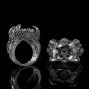 Dragon Claw Evil Eye Sterling Silver Ring sold by GTHIC