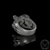 Dragon Claw Evil Eye Sterling Silver Ring sold by GTHIC
