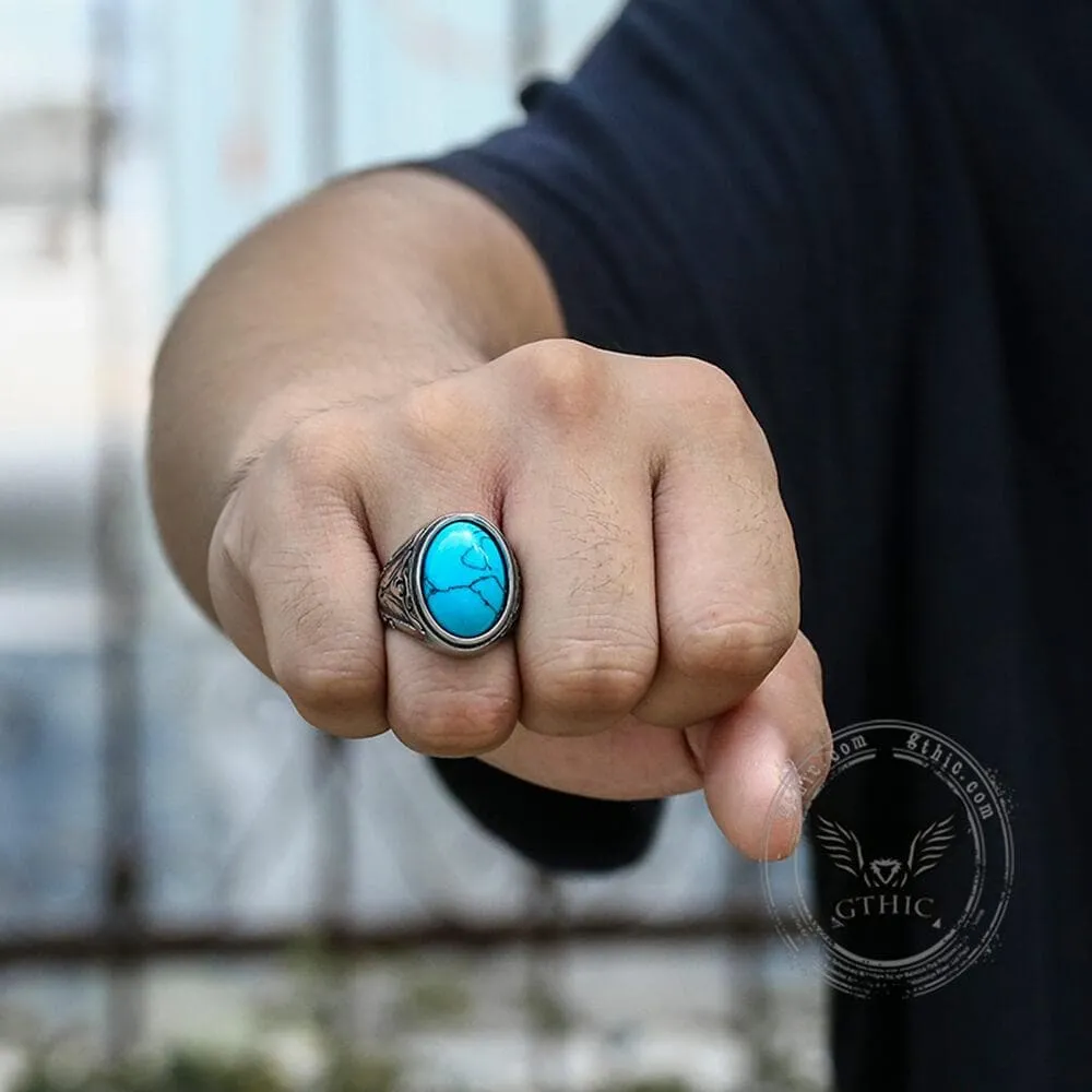 Retro Pattern Gem Stainless Steel Ring sold by GTHIC product image thumbnail 2