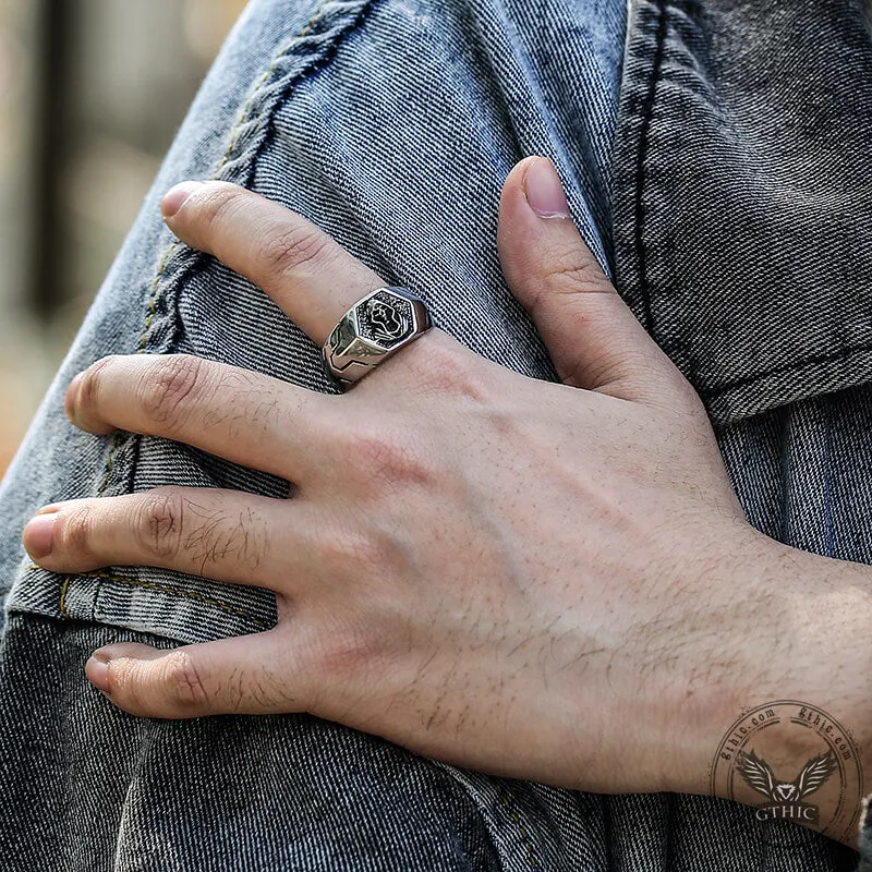 Grim Reaper Skull Stainless Steel Men’s Ring sold by GTHIC product image thumbnail 2