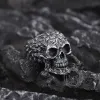 Multi Ghost Sterling Silver Skull Ring sold by GTHIC