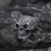 Multi Ghost Sterling Silver Skull Ring sold by GTHIC