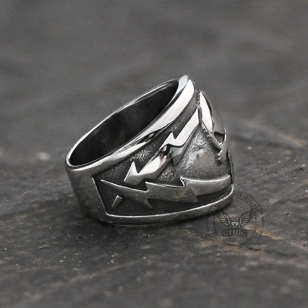 Punisher Skull Stainless Steel Biker Ring sold by GTHIC product image thumbnail 5