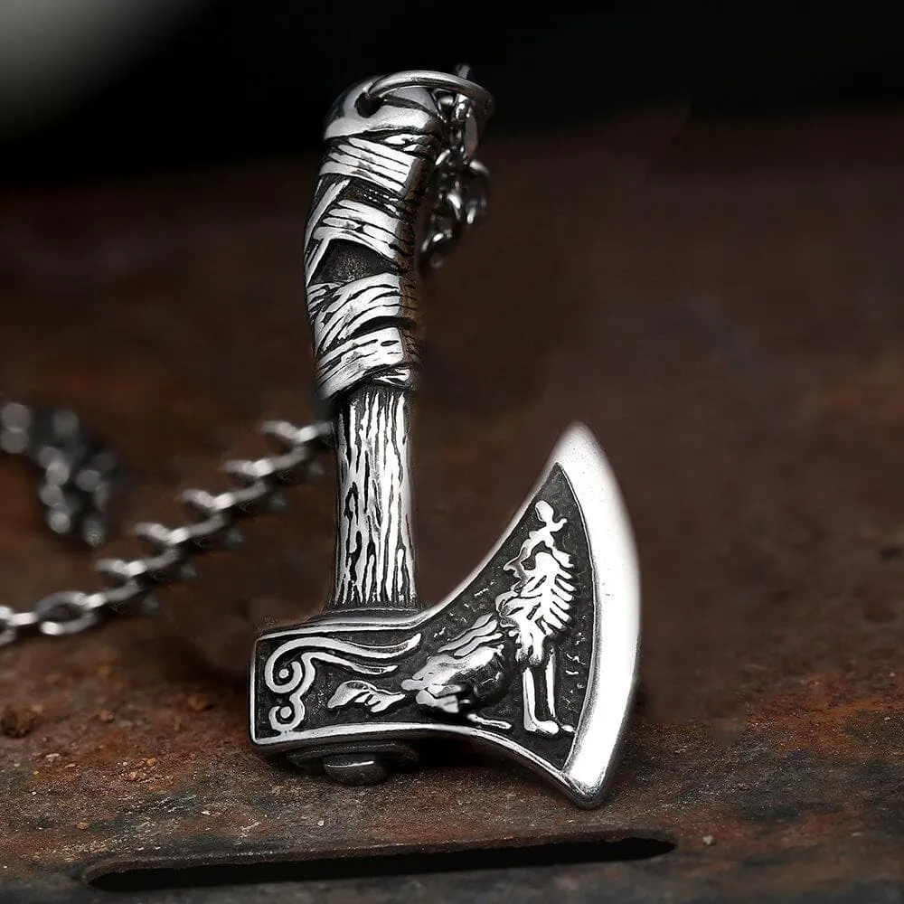 Viking Axe Stainless Steel Pendant sold by GTHIC