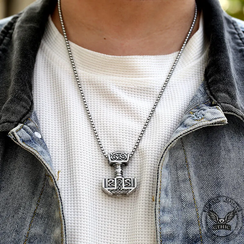 Viking Mjolnir Thor's Hammer Stainless Steel Pendant sold by GTHIC product image thumbnail 2