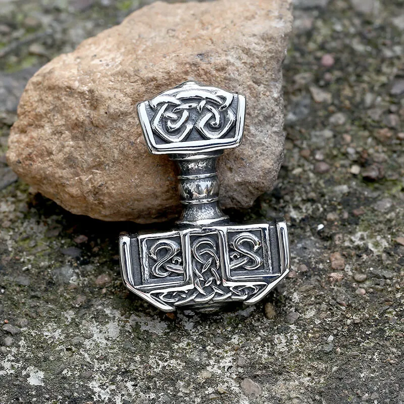 Viking Mjolnir Thor's Hammer Stainless Steel Pendant sold by GTHIC