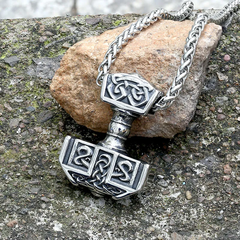 Viking Mjolnir Thor's Hammer Stainless Steel Pendant sold by GTHIC product image thumbnail 4