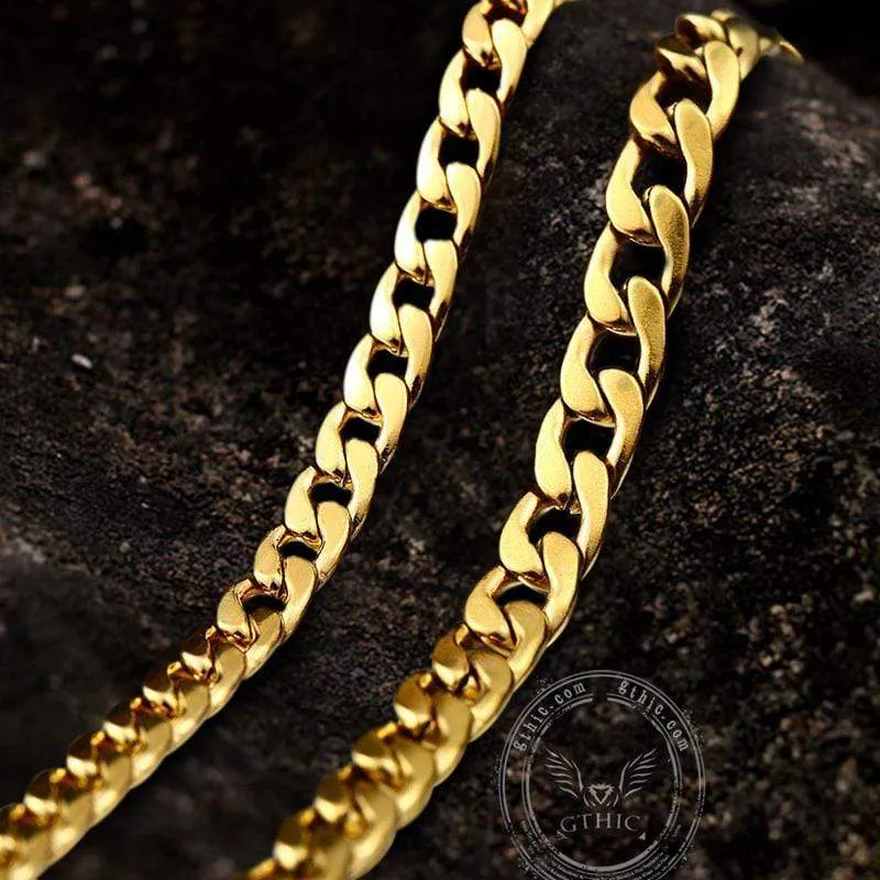 Water Ripple Stainless Steel Gold Chain sold by GTHIC product image thumbnail 3