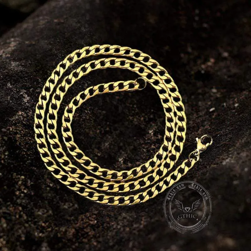 Water Ripple Stainless Steel Gold Chain sold by GTHIC