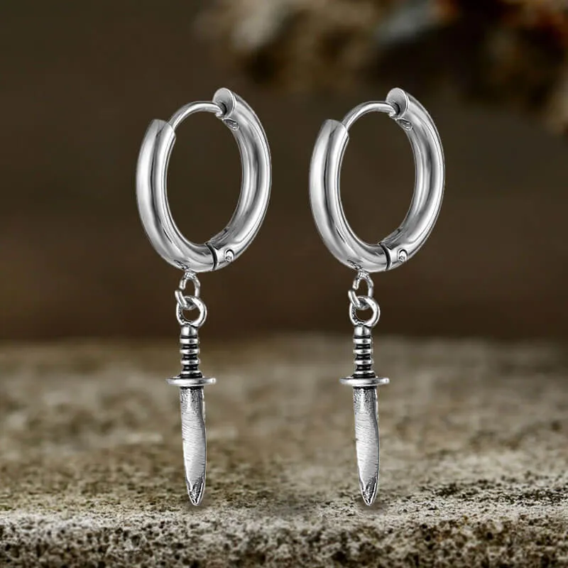 Vintage Dagger Design Stainless Steel Earrings sold by GTHIC