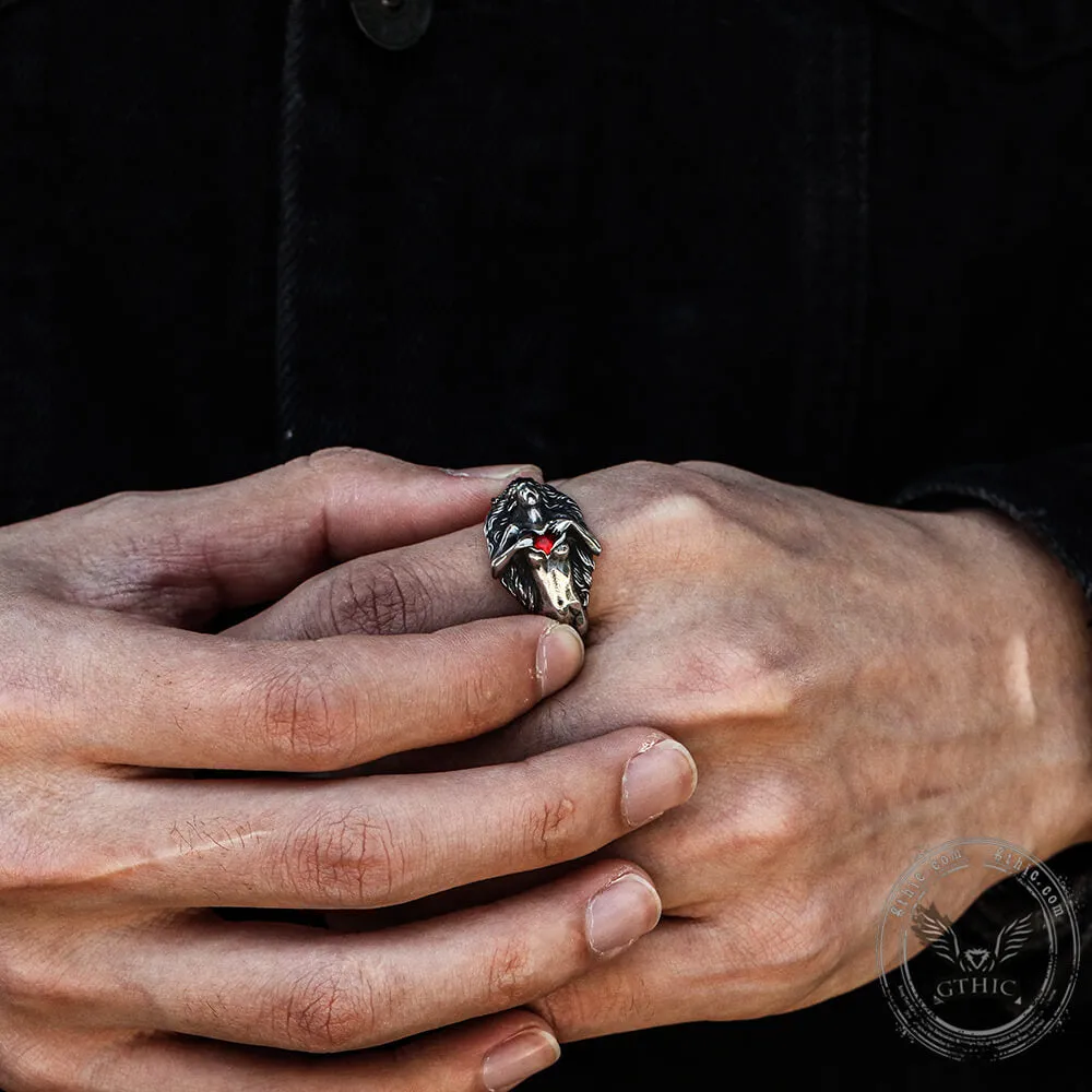 Vintage Open Your Heart Stainless Steel Ring sold by GTHIC product image thumbnail 2