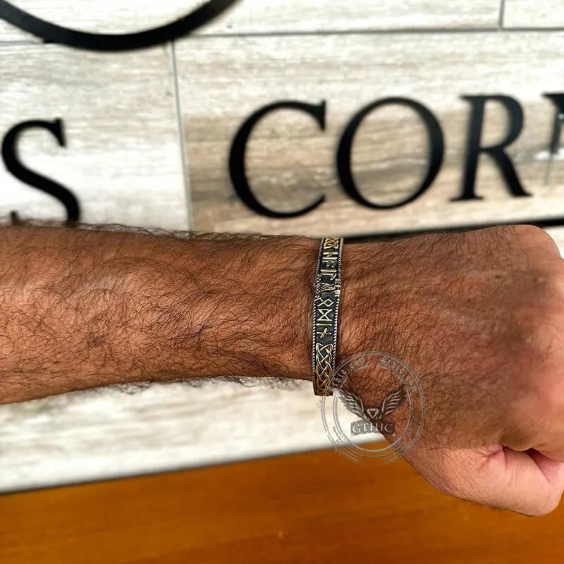 Mjölnir Hammer Stainless Steel Viking Cuff Bracelet sold by GTHIC product image thumbnail 2