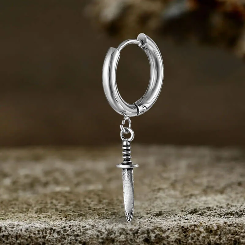 Vintage Dagger Design Stainless Steel Earrings sold by GTHIC product image thumbnail 3