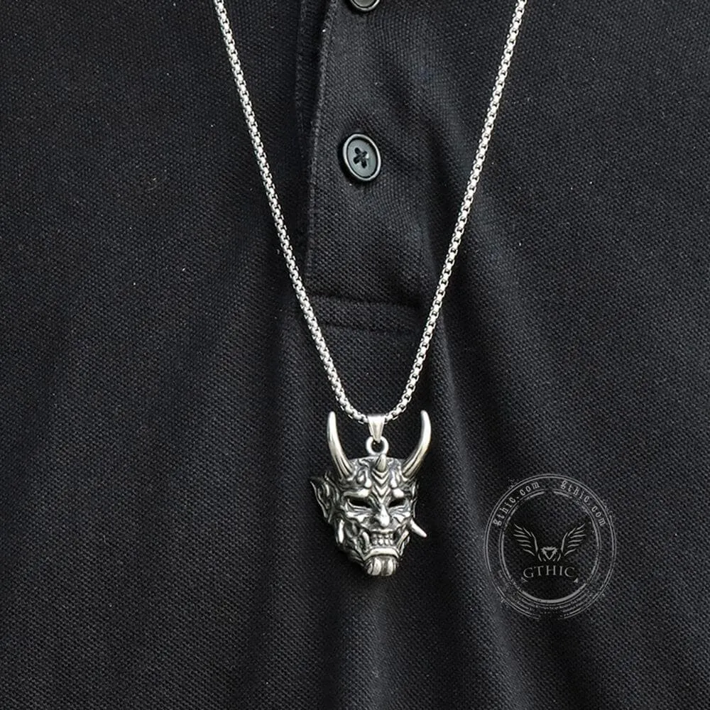 Yokai Oni Stainless Steel Pendant sold by GTHIC product image thumbnail 3