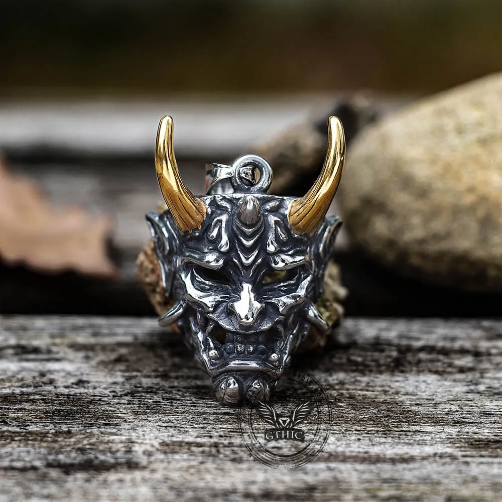 Yokai Oni Stainless Steel Pendant sold by GTHIC product image thumbnail 2