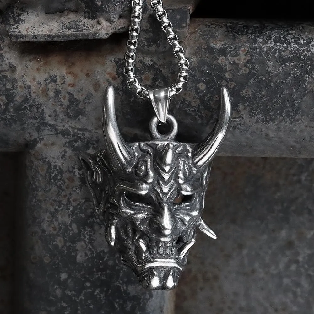 Yokai Oni Stainless Steel Pendant sold by GTHIC