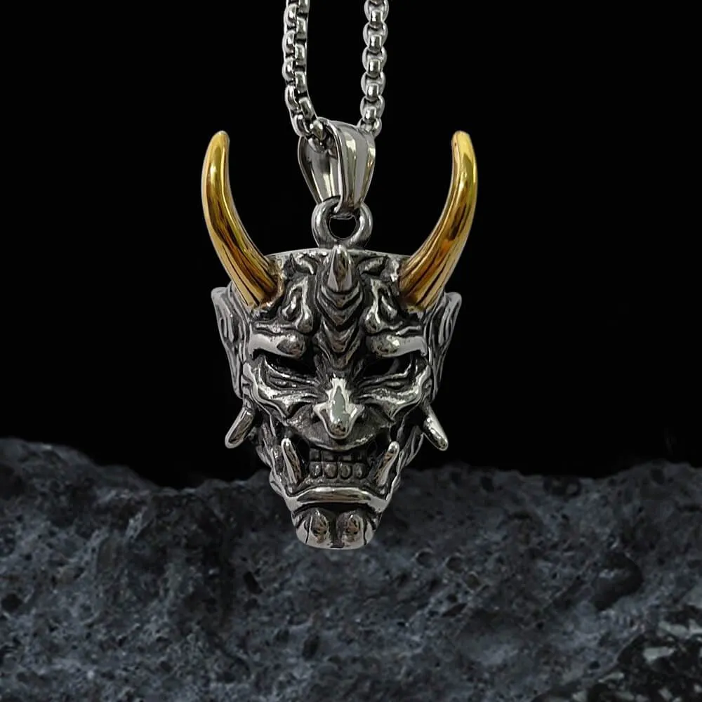 Yokai Oni Stainless Steel Pendant sold by GTHIC product image thumbnail 4