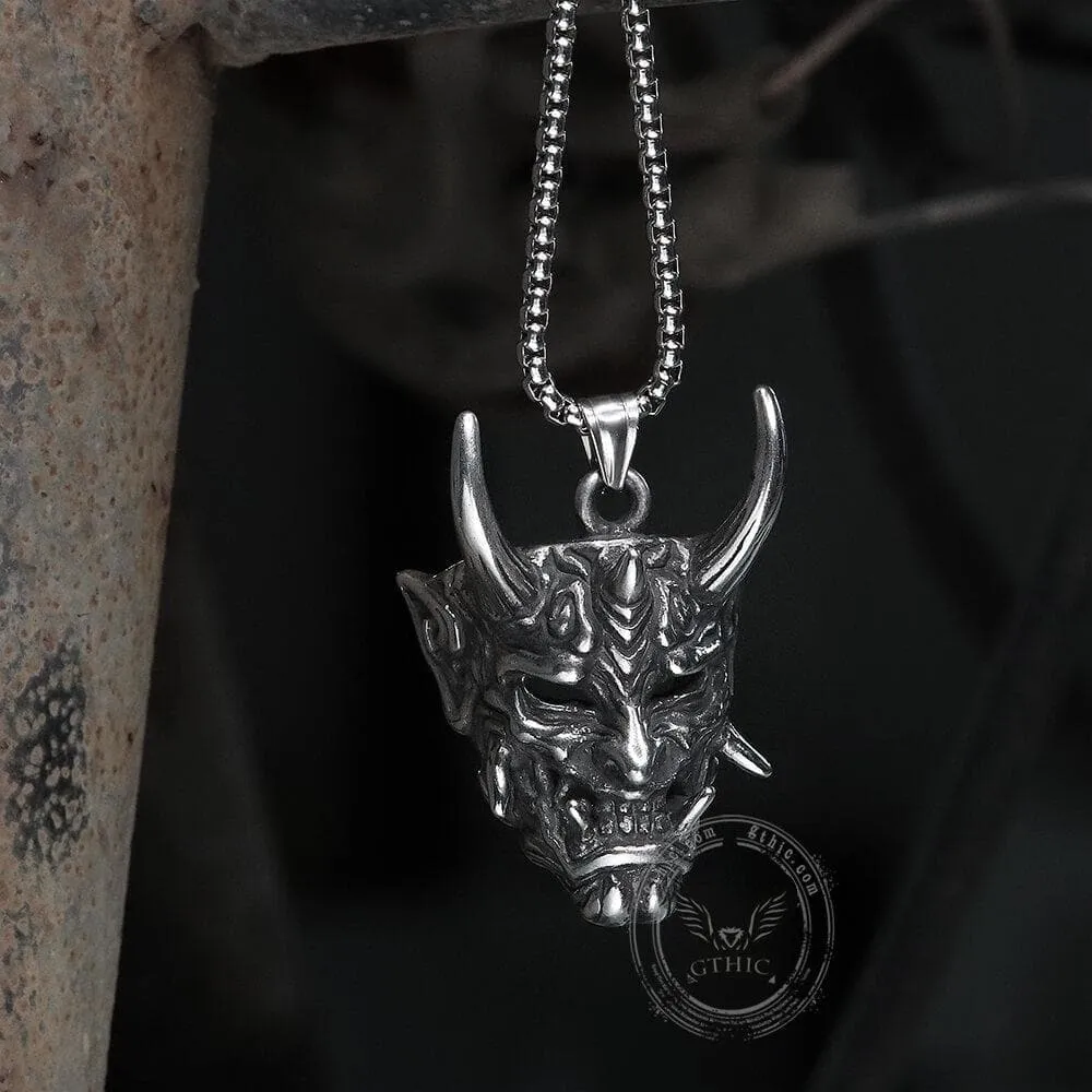 Yokai Oni Stainless Steel Pendant sold by GTHIC product image thumbnail 5