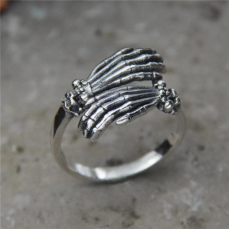 Ghost Claw Sterling Silver Skull Ring sold by GTHIC