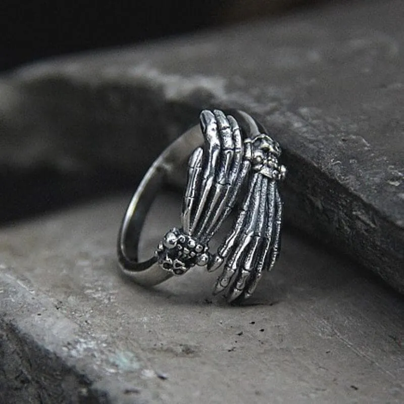 Ghost Claw Sterling Silver Skull Ring sold by GTHIC product image thumbnail 5