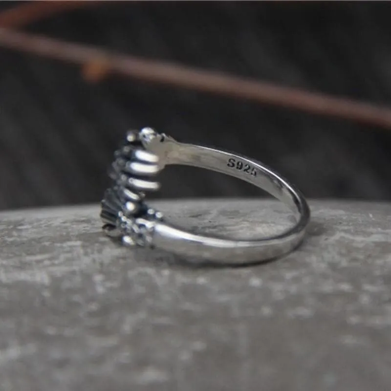 Ghost Claw Sterling Silver Skull Ring sold by GTHIC product image thumbnail 4