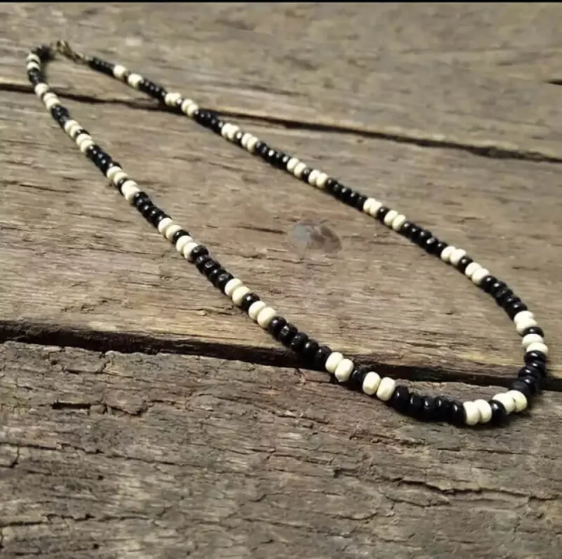 Simple Beaded Stainless Steel Surfer Necklace sold by GTHIC