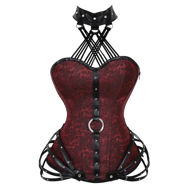 Gothic Side Zipper Halter Top Corset sold by GTHIC