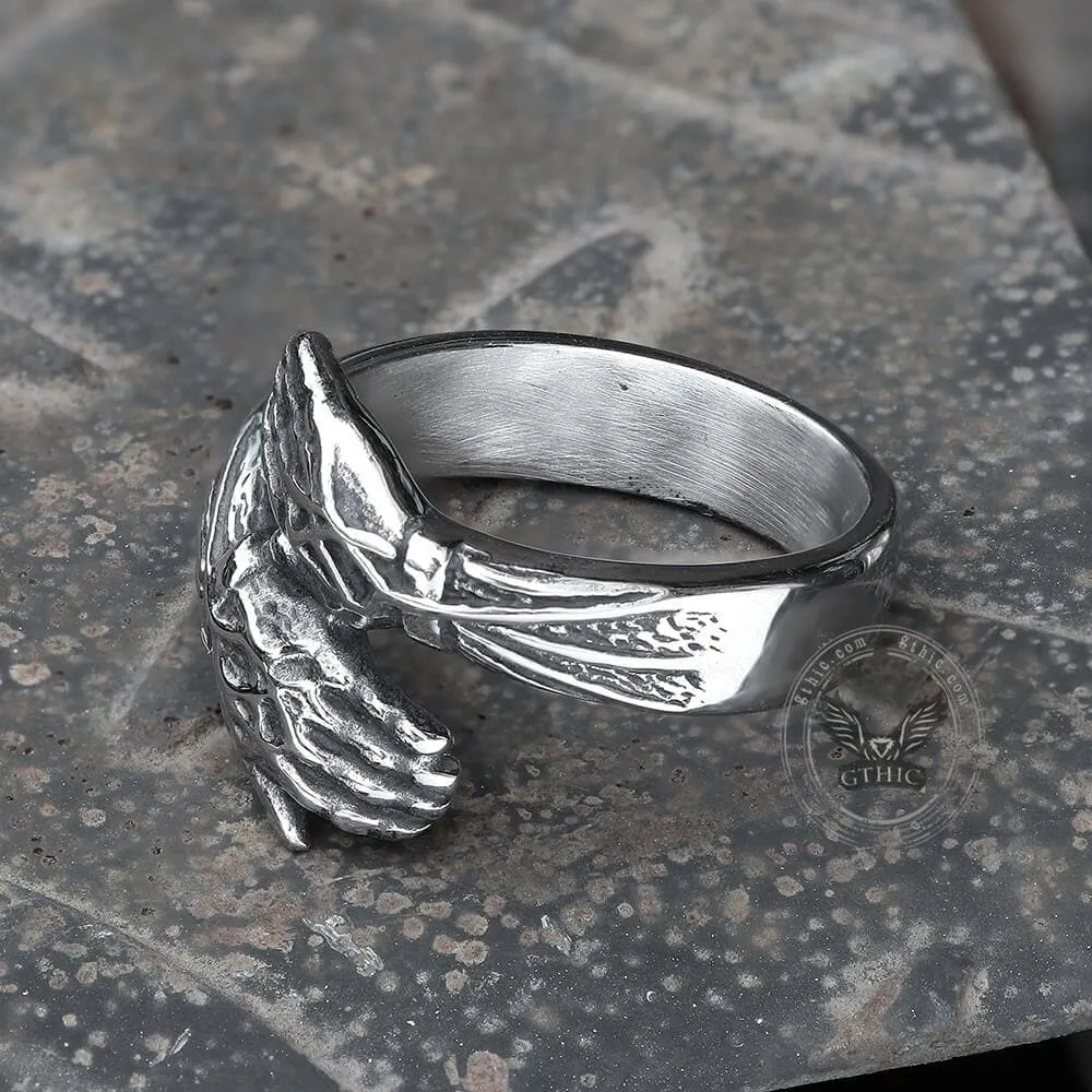 Hugging Hands Stainless Steel Ring sold by GTHIC product image thumbnail 5