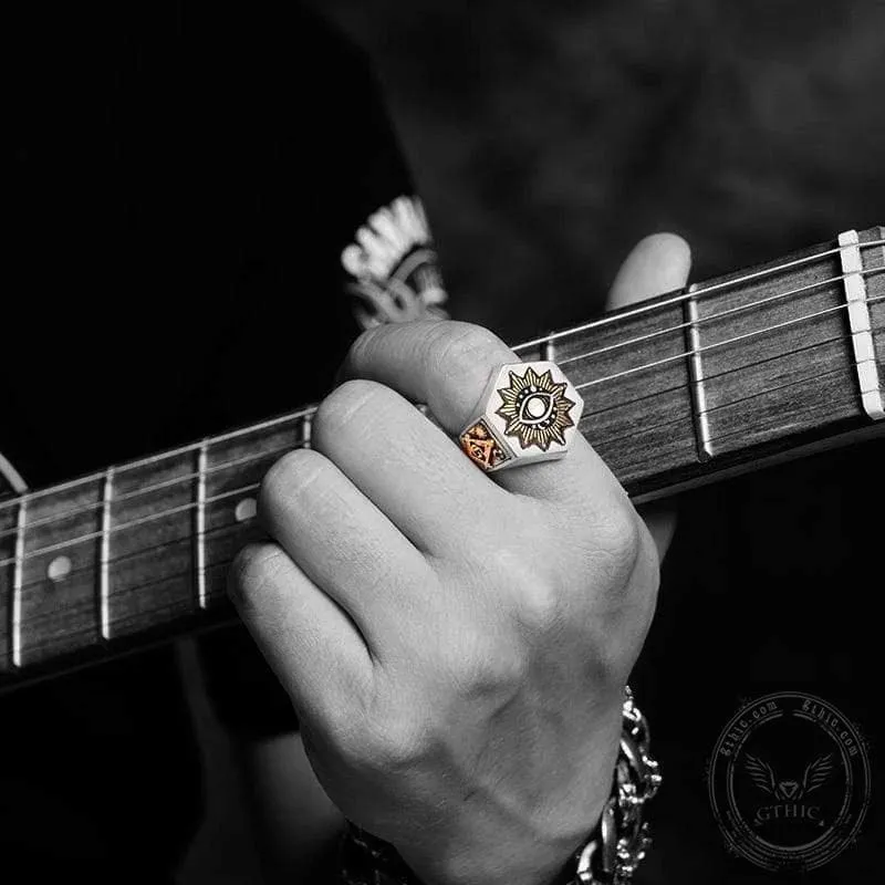 The All-seeing Eye Of God Sterling Silver Masonic Ring sold by GTHIC product image thumbnail 2