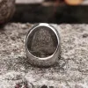 Vintage Reaper Scythe Stainless Steel Skull Ring sold by GTHIC