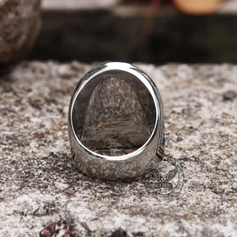 Vintage Reaper Scythe Stainless Steel Skull Ring sold by GTHIC product image thumbnail 5