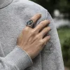 Vintage Reaper Scythe Stainless Steel Skull Ring sold by GTHIC