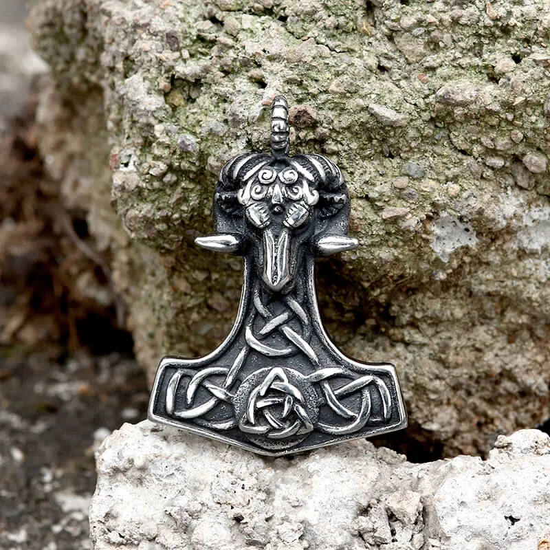 Tanngrisnir goat Stainless Steel Viking Pendant sold by GTHIC