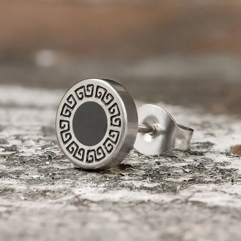 Vintage Roman Numeral Stainless Steel Stud Earrings sold by GTHIC product image thumbnail 4