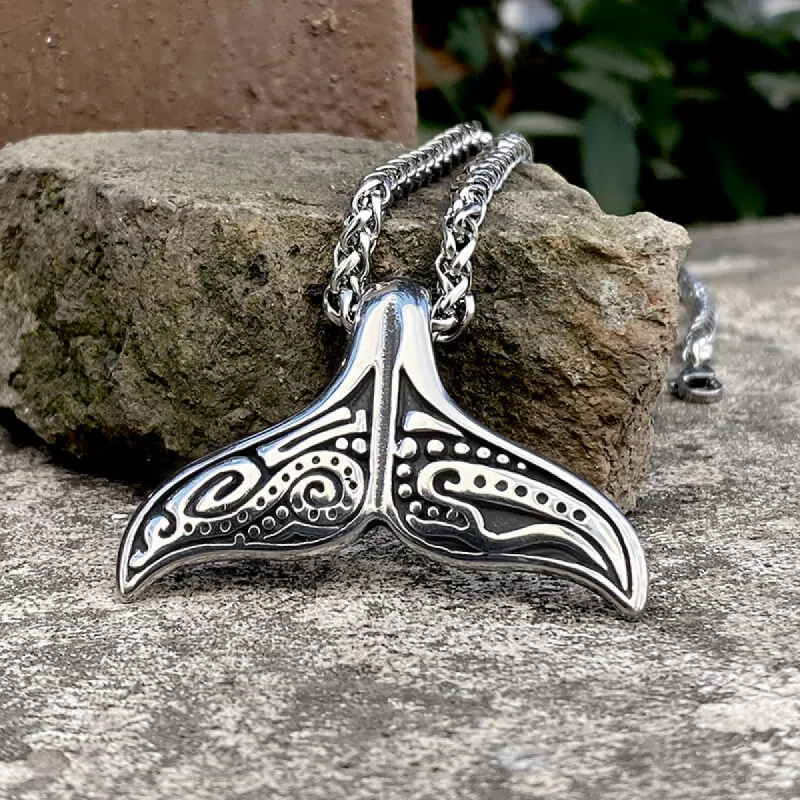 Vintage Whale Tail Stainless Steel Pendant sold by GTHIC