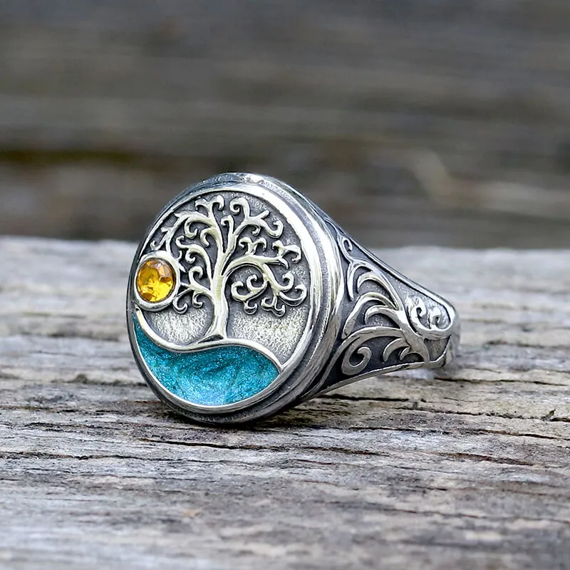 Viking Tree of Life Stainless Steel Amulet Ring sold by GTHIC product image thumbnail 4
