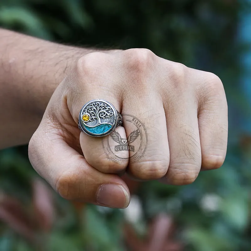 Viking Tree of Life Stainless Steel Amulet Ring sold by GTHIC product image thumbnail 2