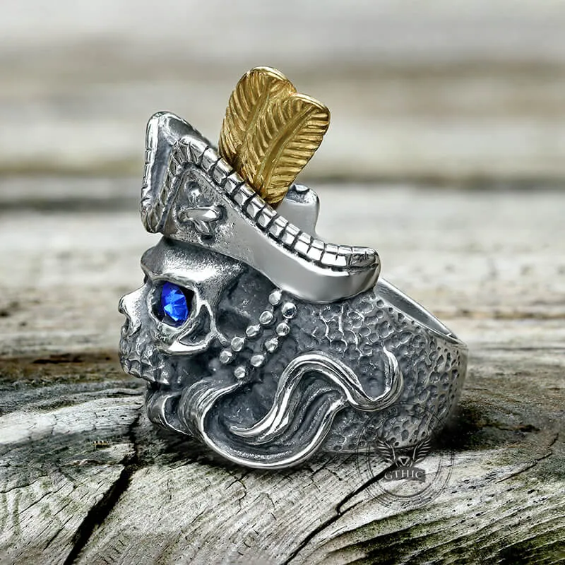 Feather Hat Pirate Stainless Steel Ring sold by GTHIC product image thumbnail 4
