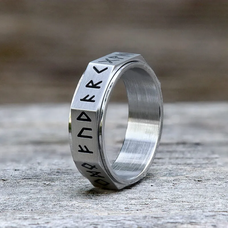 Nordic Rune Stainless Steel Spinner Ring sold by GTHIC product image thumbnail 3