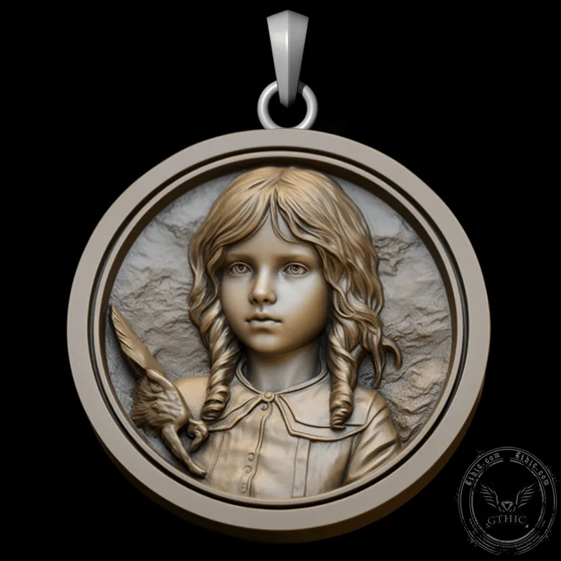 Custom Portrait Sterling Silver Pendant sold by GTHIC product image thumbnail 4