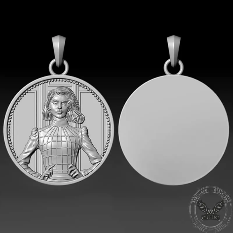 Custom Portrait Sterling Silver Pendant sold by GTHIC product image thumbnail 5